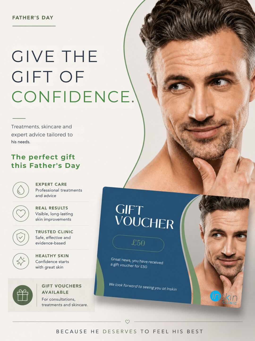 Don't forget the amazing fathers and men in our life on Father's Day June 21st